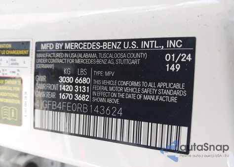 2024 Mercedes-Benz Gle 350 4Matic z USA, uszkodzony, nr VIN 4JGFB4FE0RB143624
